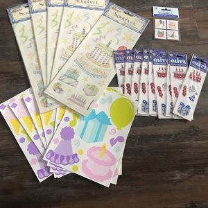 2 for $10 Birthday Scrapbooking supplies